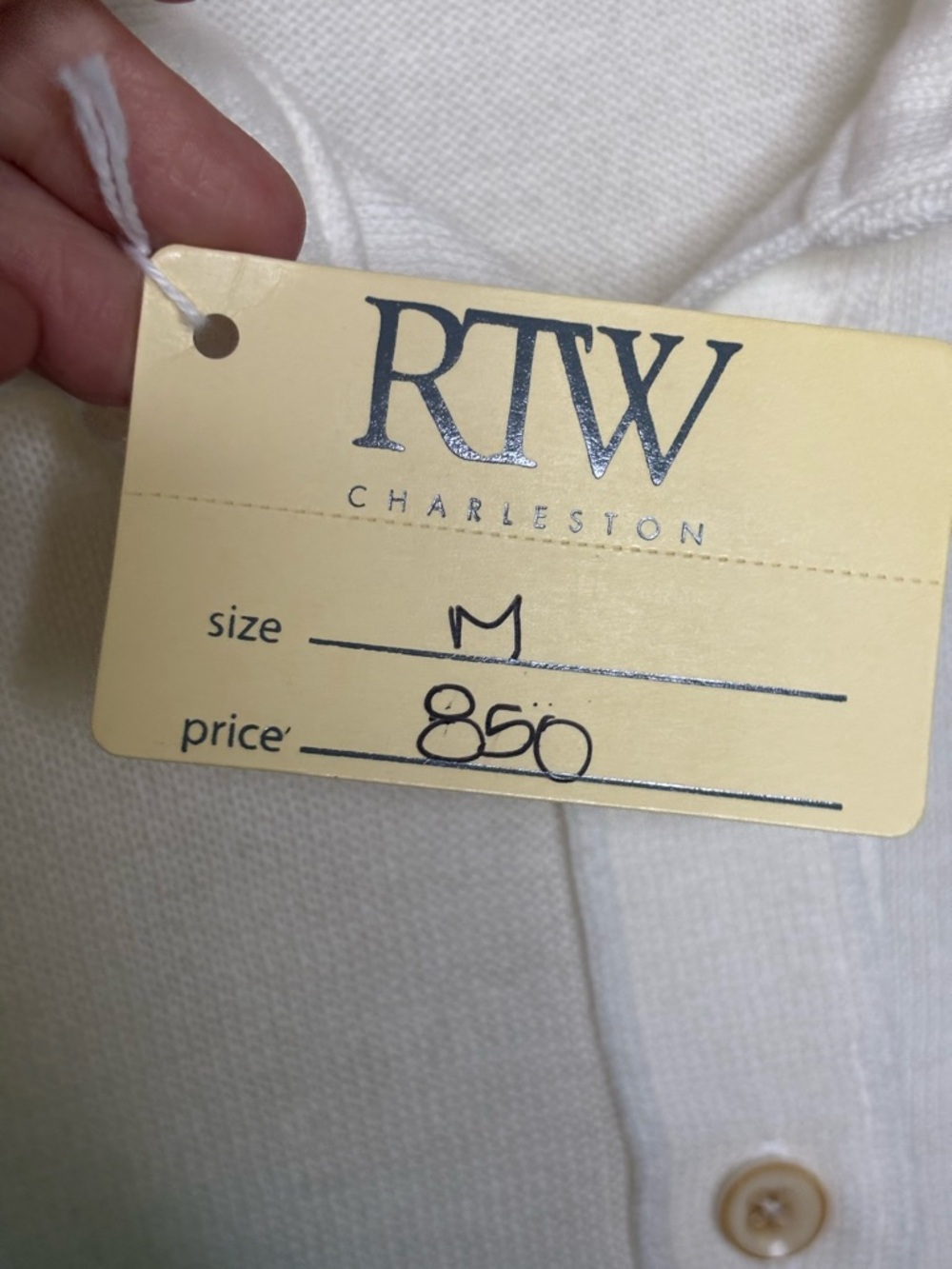 NWT THE ELDER STATESMAN White Button-Up Sweater Floral Airbrush size M - Picture 8 of 10